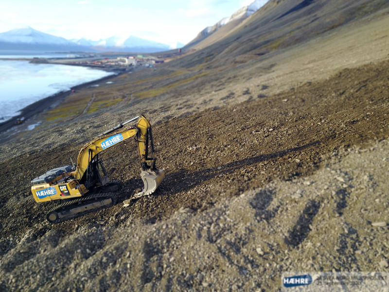 Restoring arctic tundra in Sveagruva at Svalbard Spitsberge- Norway