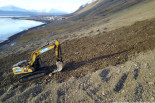 Restoring arctic tundra in Sveagruva at Svalbard Spitsberge- Norway